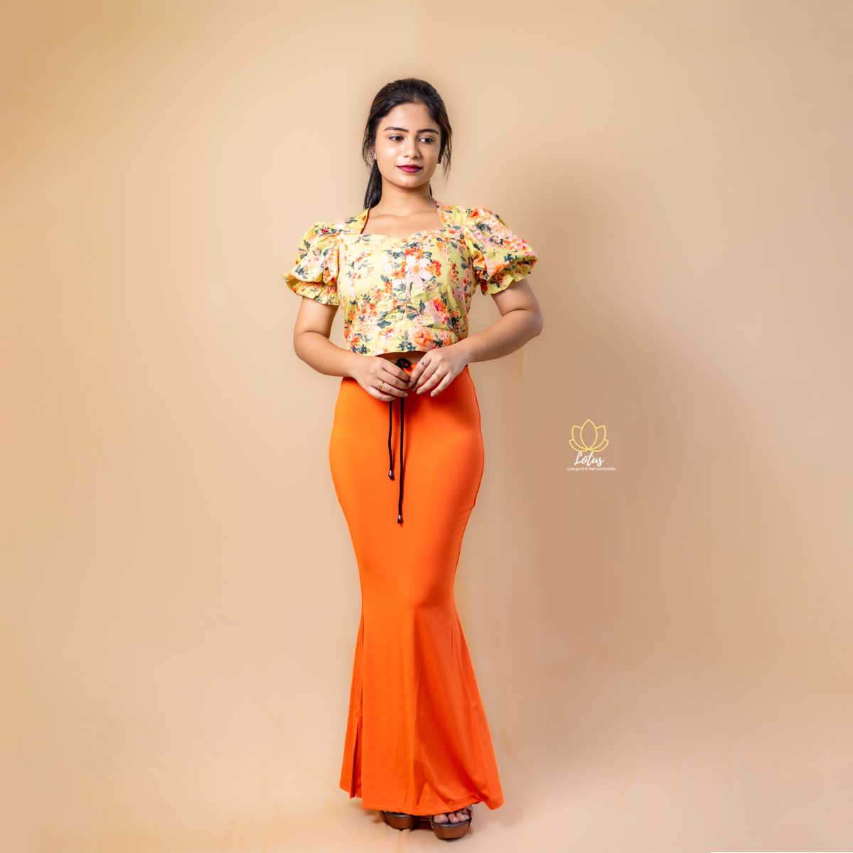 Orange - Lotus Fashions, Coimbatore
